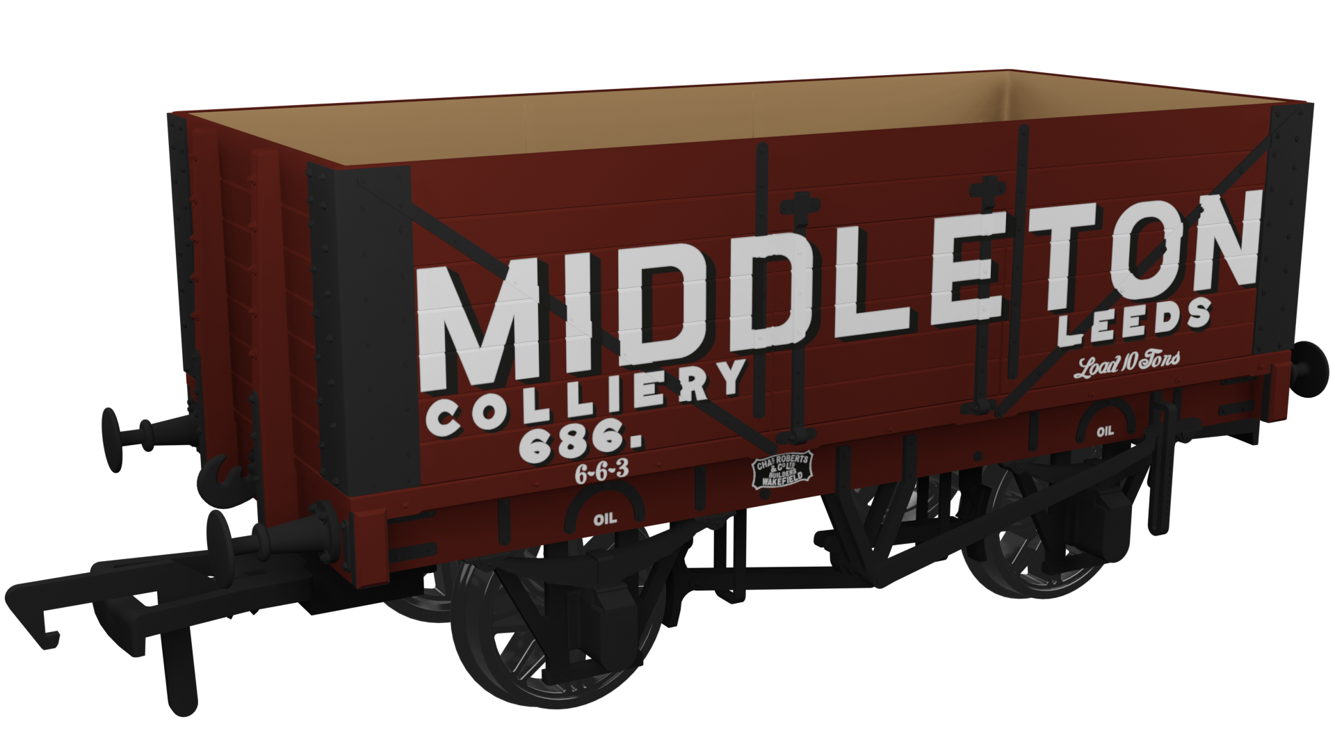 RCH 7 Plank Wagon Middleton Colliery No.686