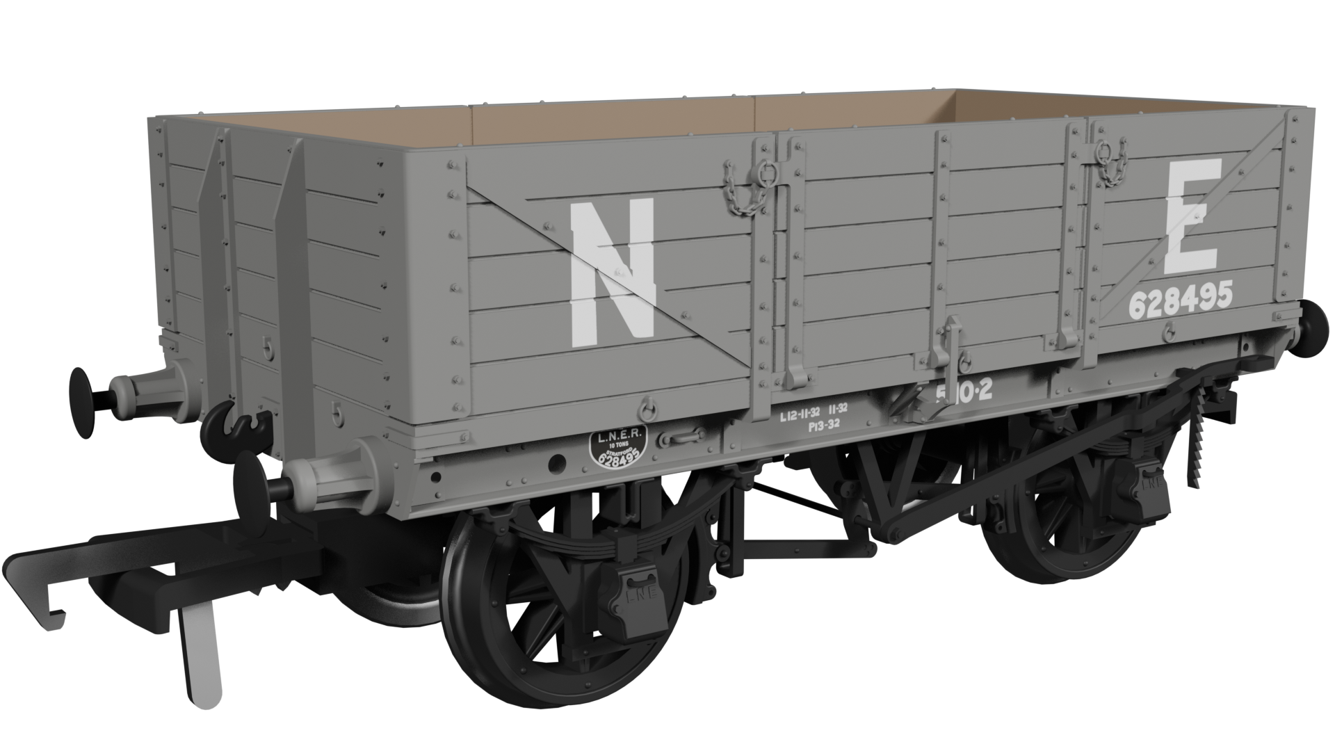 972009 - GER Dia.17 5-plank - LNER (pre-36) No.628495