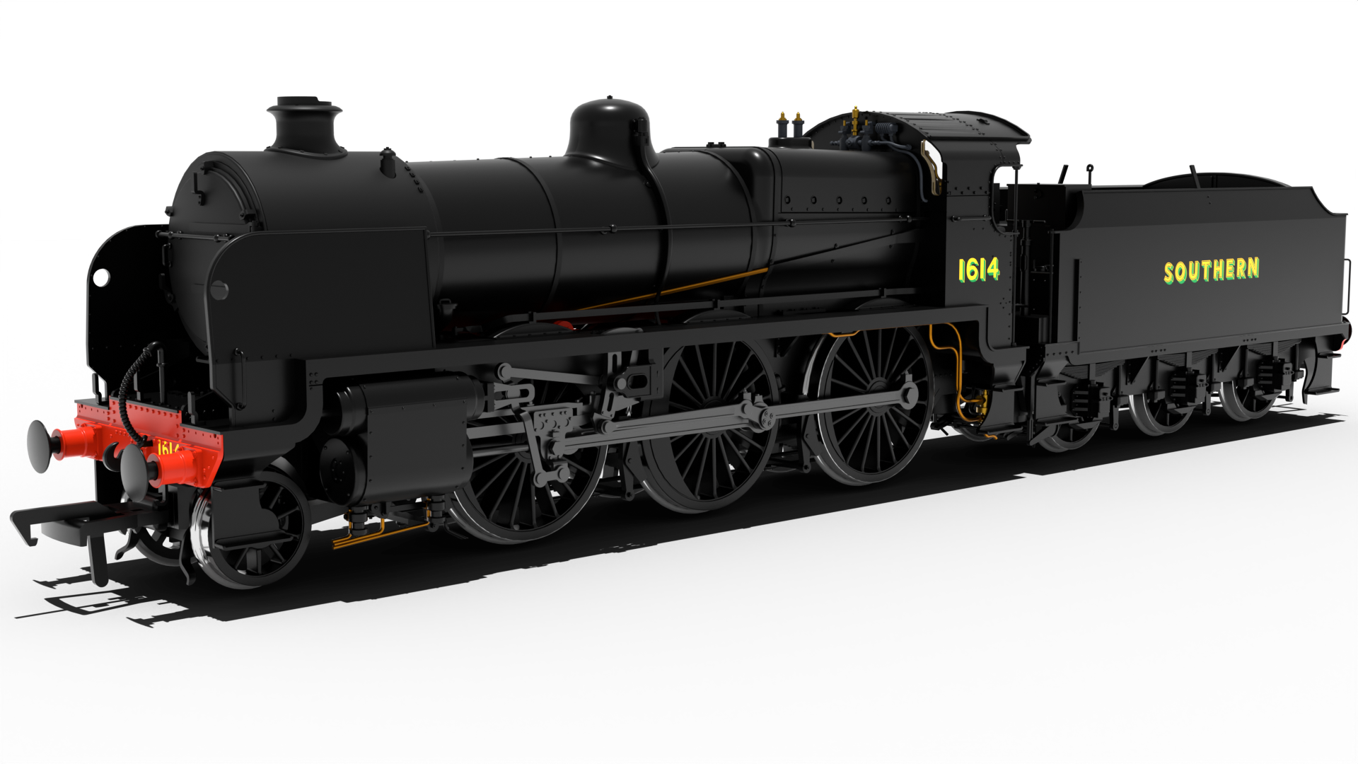SR U Class No.1614 – SR Black with Sunshine Lettering