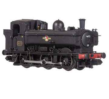 8750 0-6-0 Pannier Tank 9672 BR Black Late Crest – Bure Valley Models
