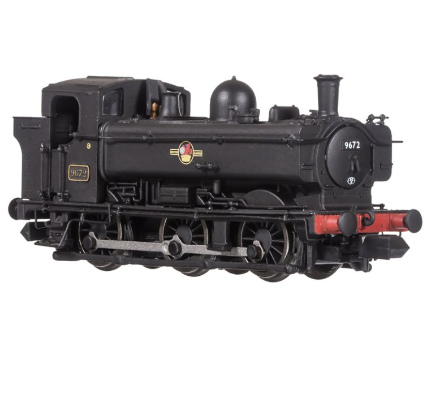 8750 0-6-0 Pannier Tank 9672 BR Black Late Crest