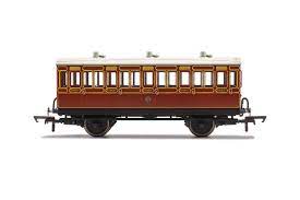 LB&SCR, 4 Wheel Coach, 3rd Class, Fitted Lights, 882