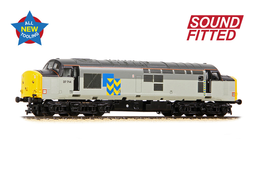 372-111SF - Class 37/7 37714 BR Railfreight Metals Sector SOUND FITTED