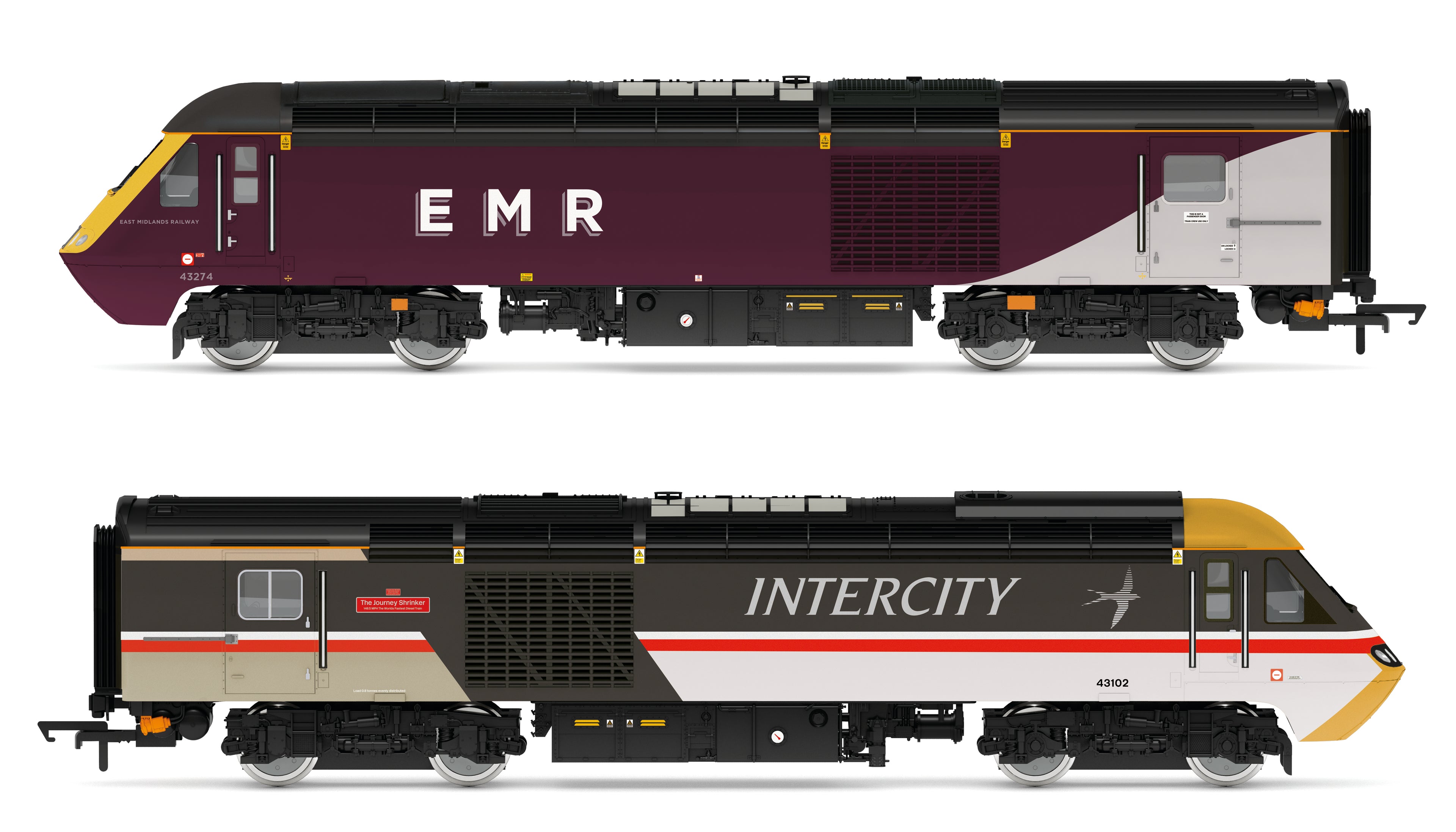East Midlands Railway HST Train pack - EMR 43274 & Intercity 43102