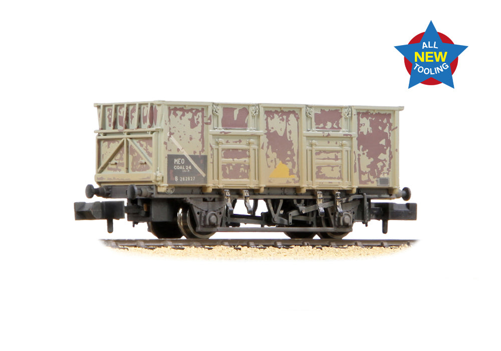 BR 24.5T Mineral Wagon BR Grey (TOPS) WEATHERED