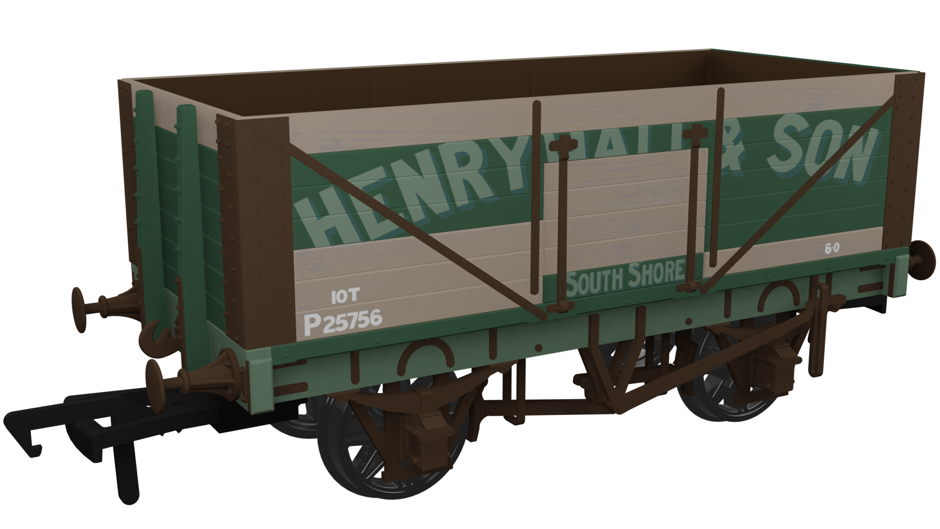 RCH 7 Plank Wagon BR PO (ex-Henry Hall and Son)