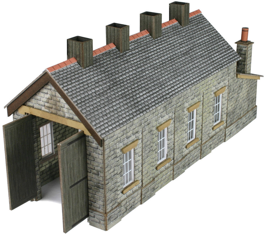 PN932 - Single Track Engine Shed - Stone built