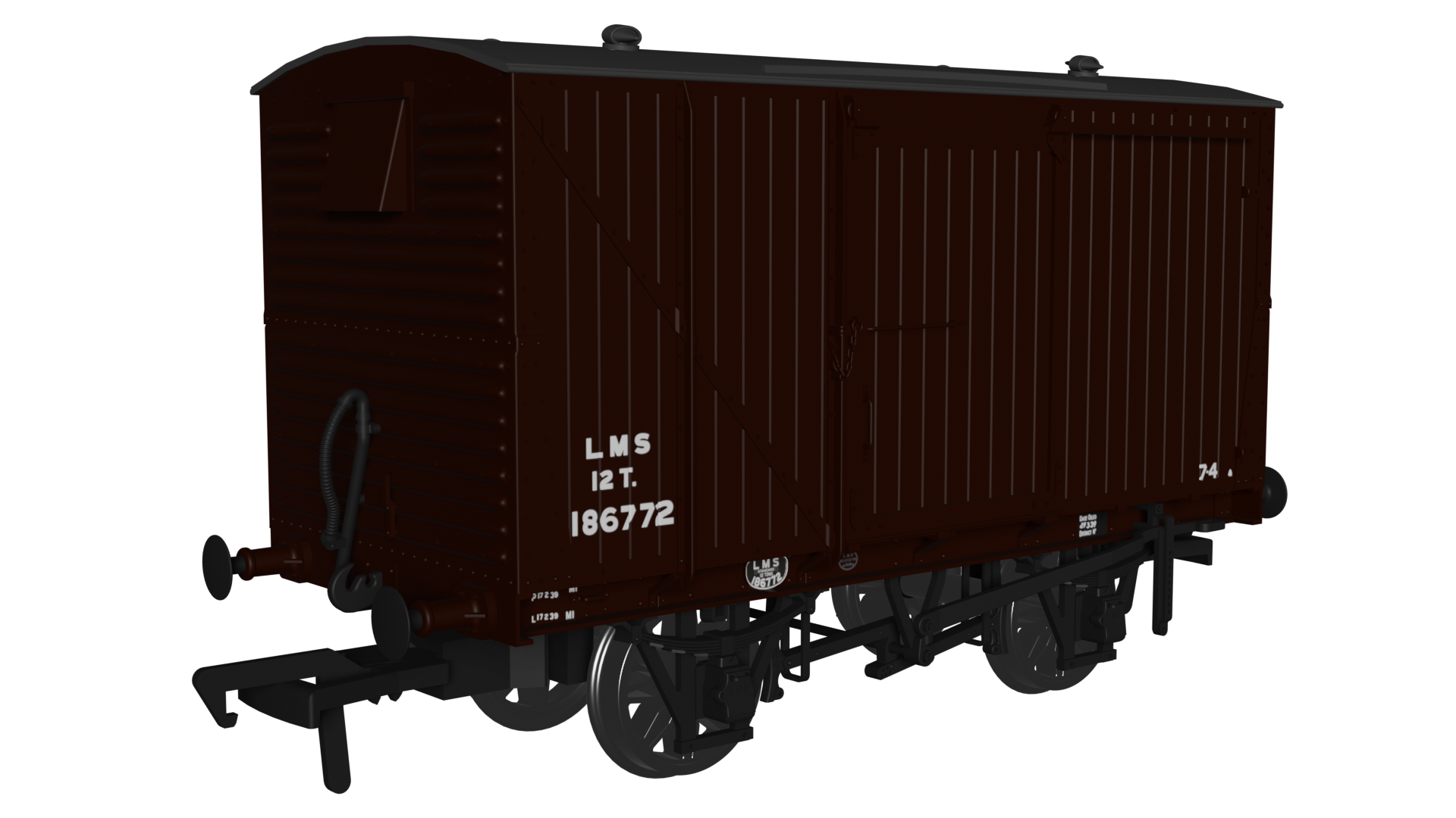 970105 - LMS D1832A Van - LMS (post-36) No.186772