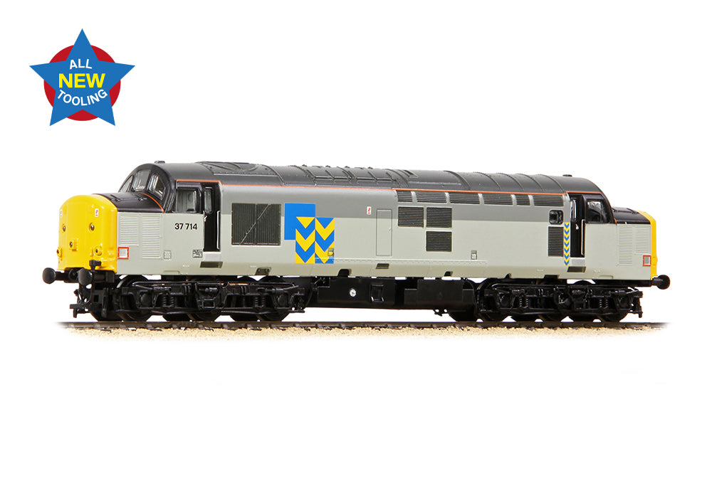372-111 -  Class 37/7 37714 BR Railfreight Metals Sector