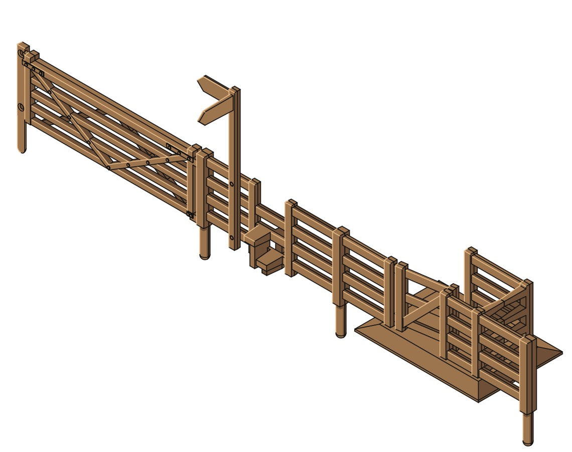 LK-12118 - TT:120 Field Fencing, Associated Gates & Stiles