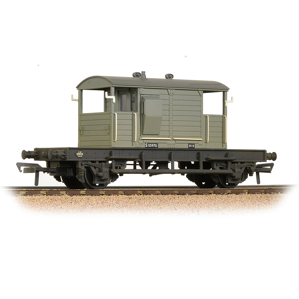 SR 25T 'Pill Box' Brake Van Left-Hand Duckets BR Grey