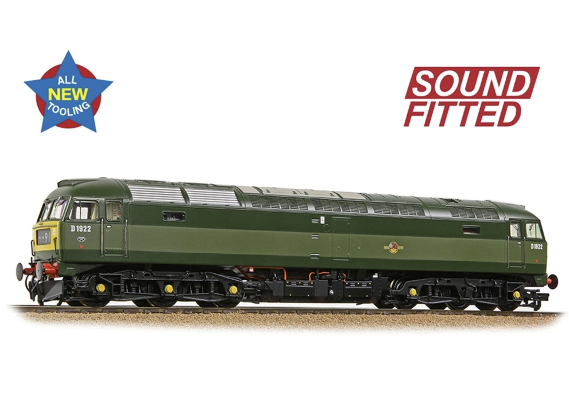 Class 47/0 D1922 BR Two-Tone Green (Small Yellow Panels) SOUND FITTED