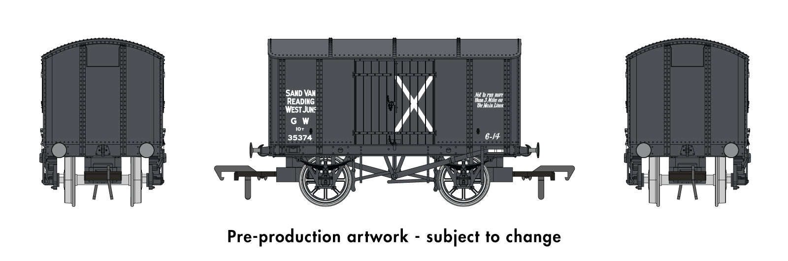 Iron Mink No.35374 GWR Sand Van (Reading West Junction)