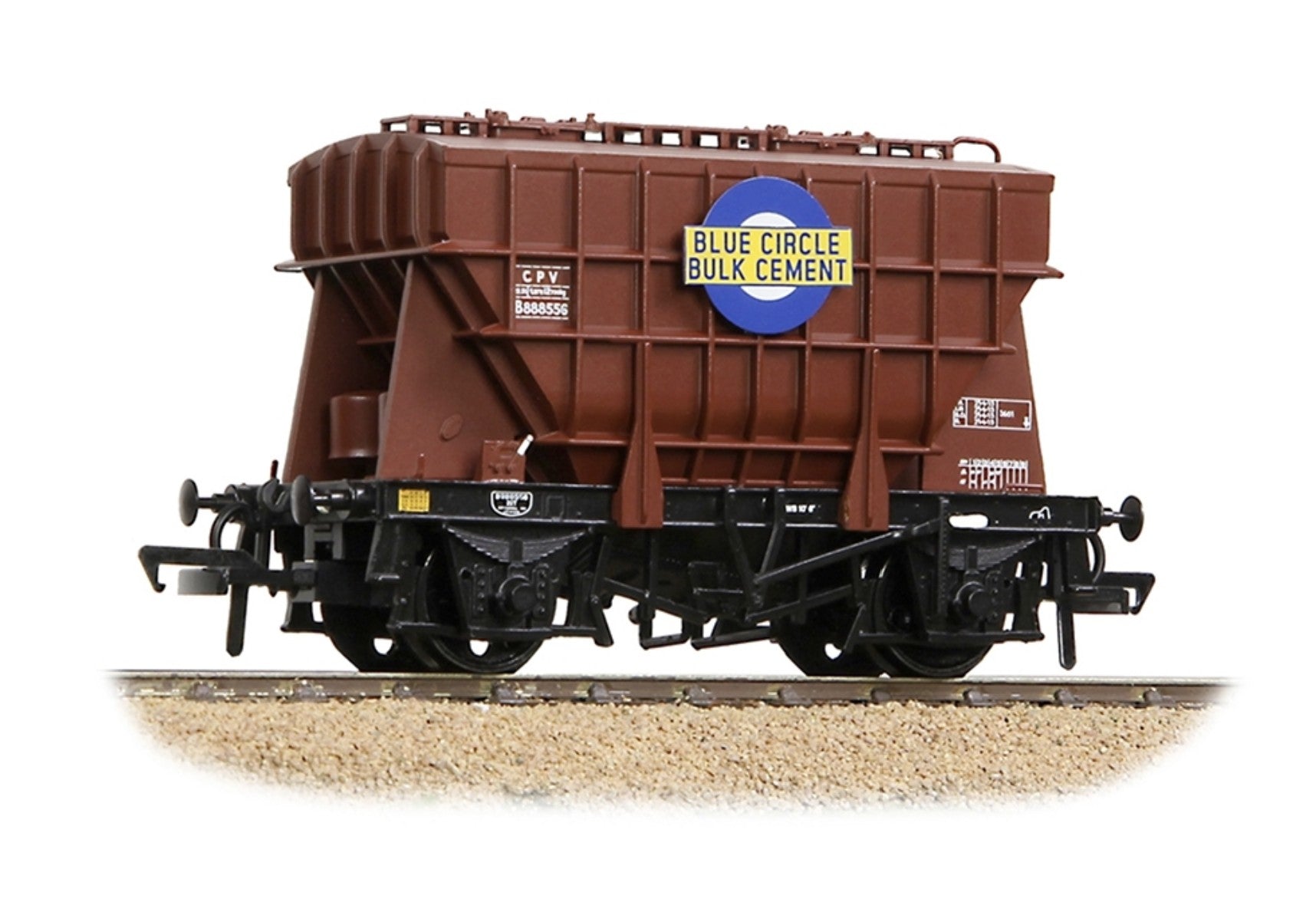BR 22T CPV Presflo Bulk Powder Wagon BR Bauxite 'Blue Circle'