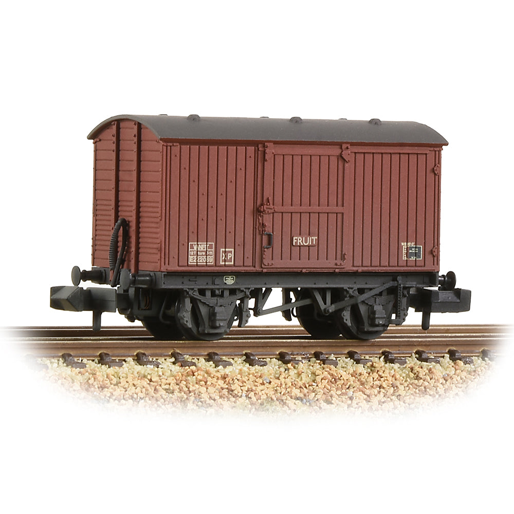 LNER 12T Ventilated Fruit Van Planked Ends BR Bauxite
