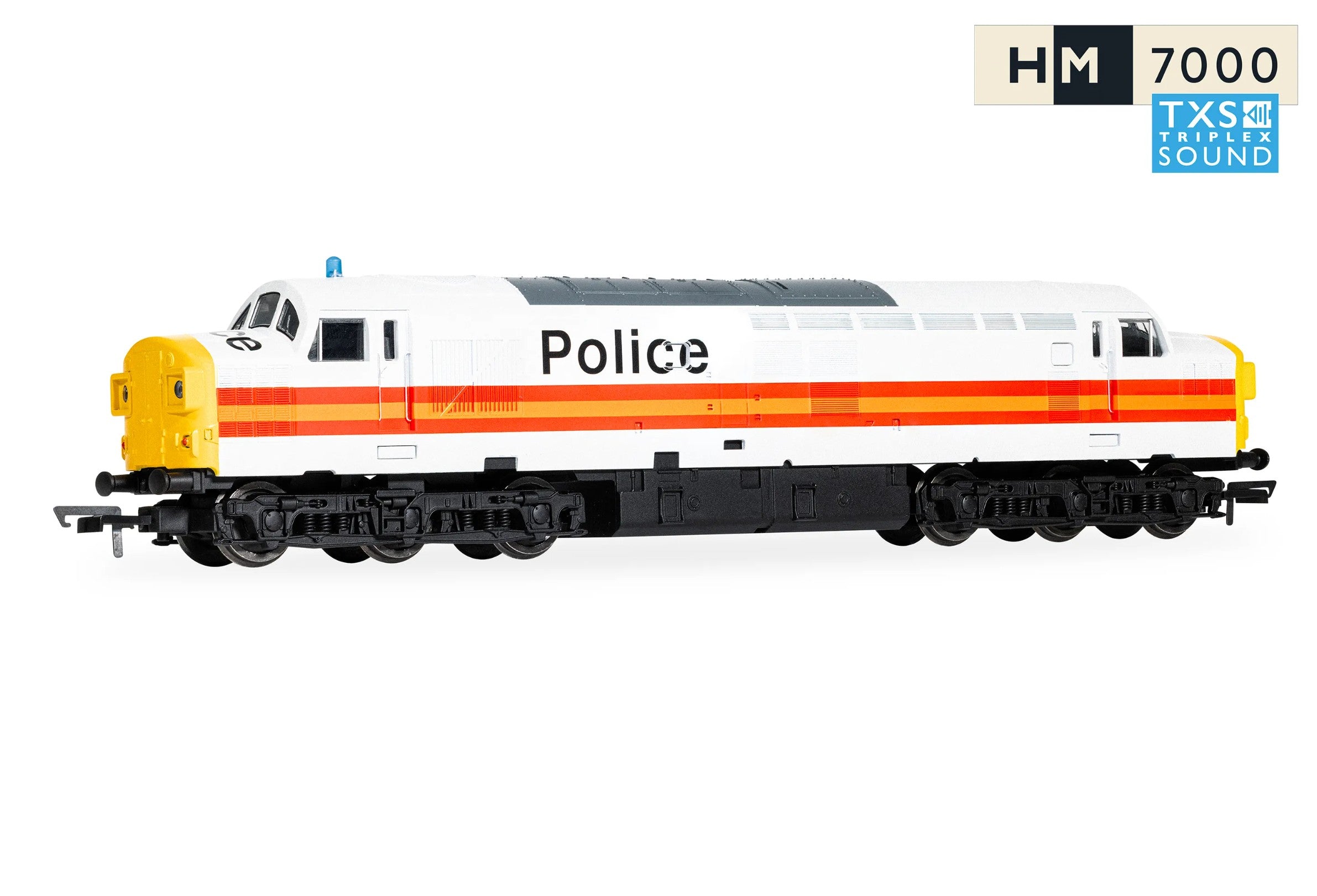 R30435TXS - RailRoad Class 37 BR Police Livery '37093' Diesel Locomotive - DCC Sound