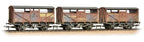 BR 8 Ton Cattle Wagon Weathered - 3 pack