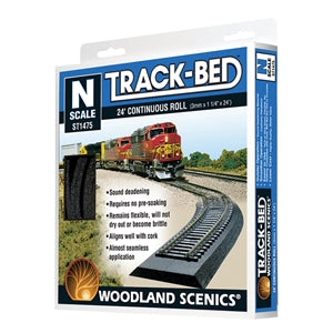 N Scale Trackbed Roll 24ft