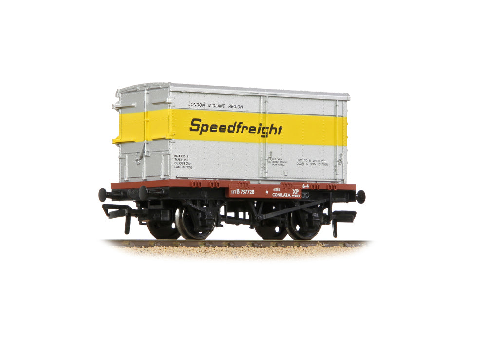 37-990A - Conflat Wagon BR Bauxite (Early) with 'Speedfreight' BA Container
