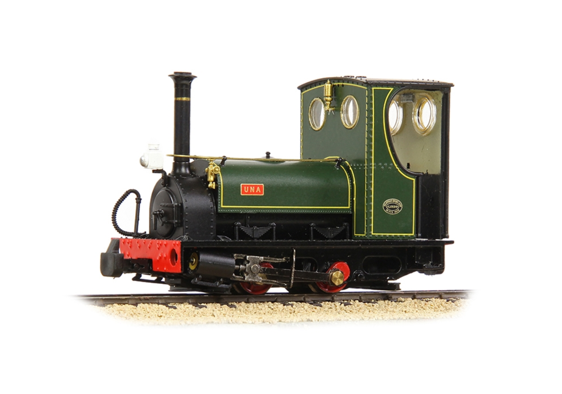 391-056 - Quarry Hunslet 0-4-0ST 'Una' Lined Green