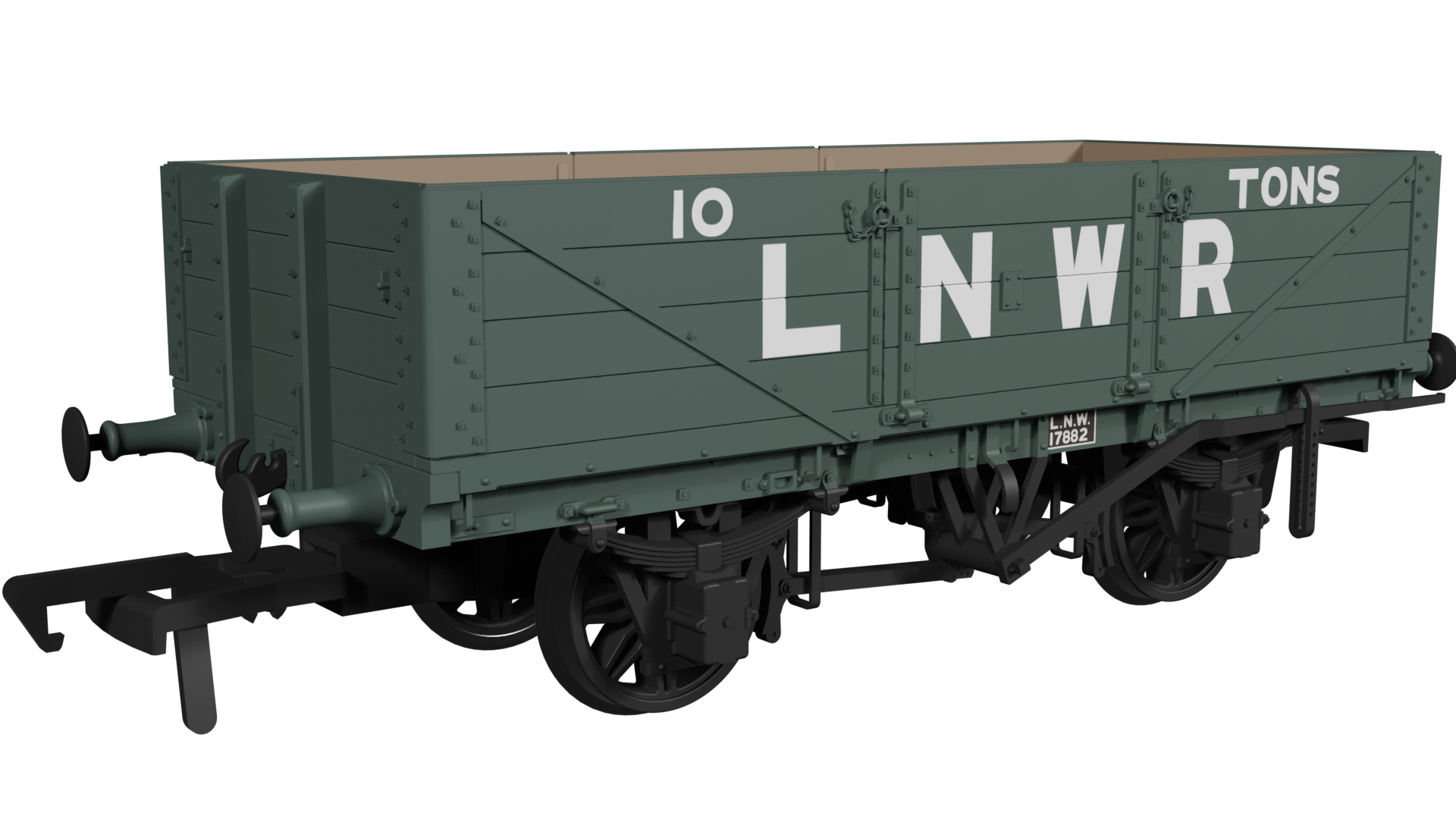 LNWR D84 4-Plank Open - No.17882 LNWR Grey