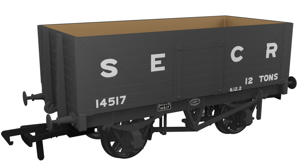 SECR D1357 7 Plank Wagon SECR (Late) No.14517