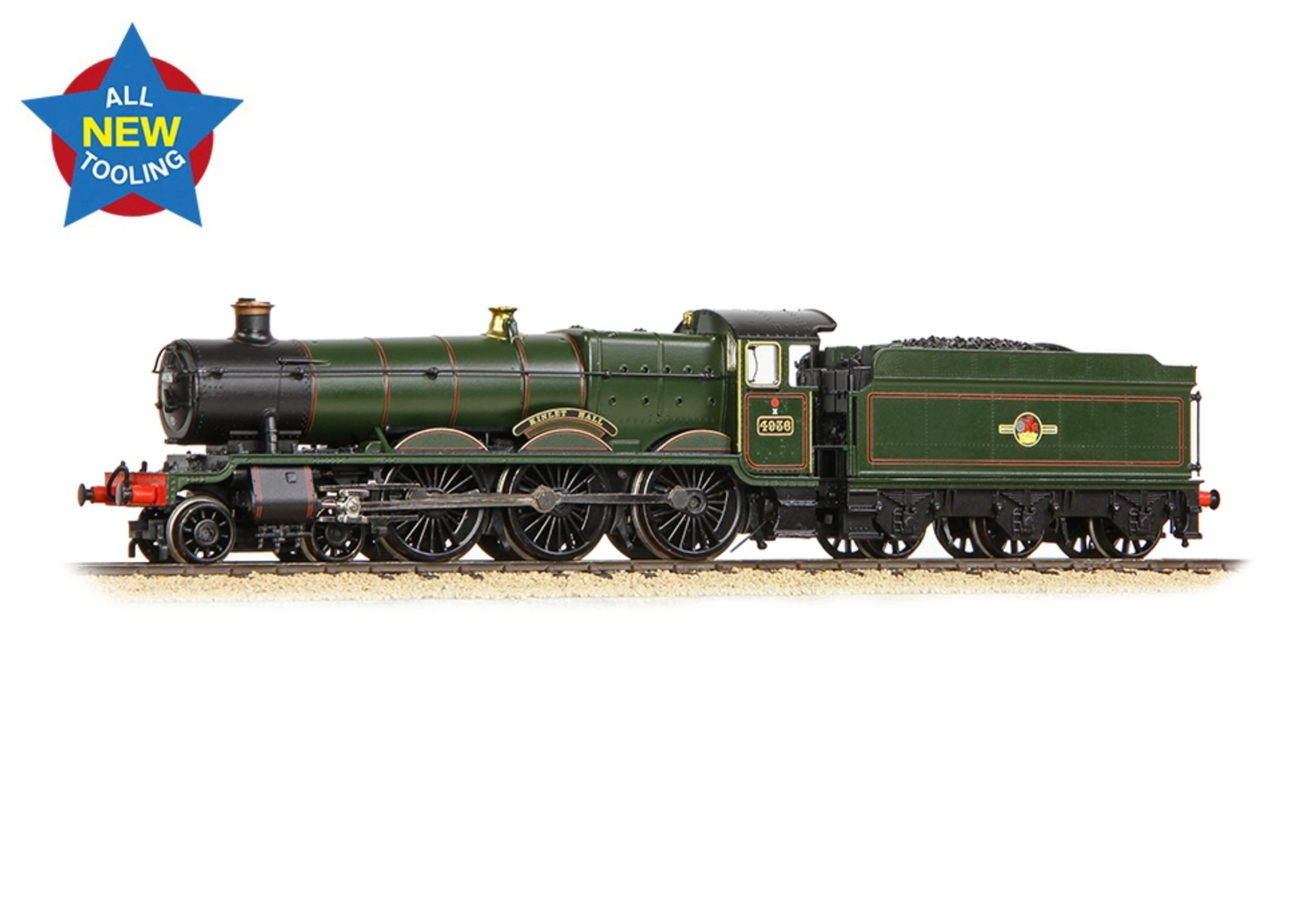 372-011 - GWR 49XX 'Hall' 4936 'Kinlet Hall' BR Lined Green Late