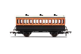 LSWR, 4 Wheel Coach, 3rd Class, Fitted Lights, 302