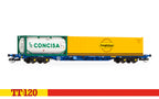 Touax KFA Container Wagon with 1x20 & 1x40 Containers