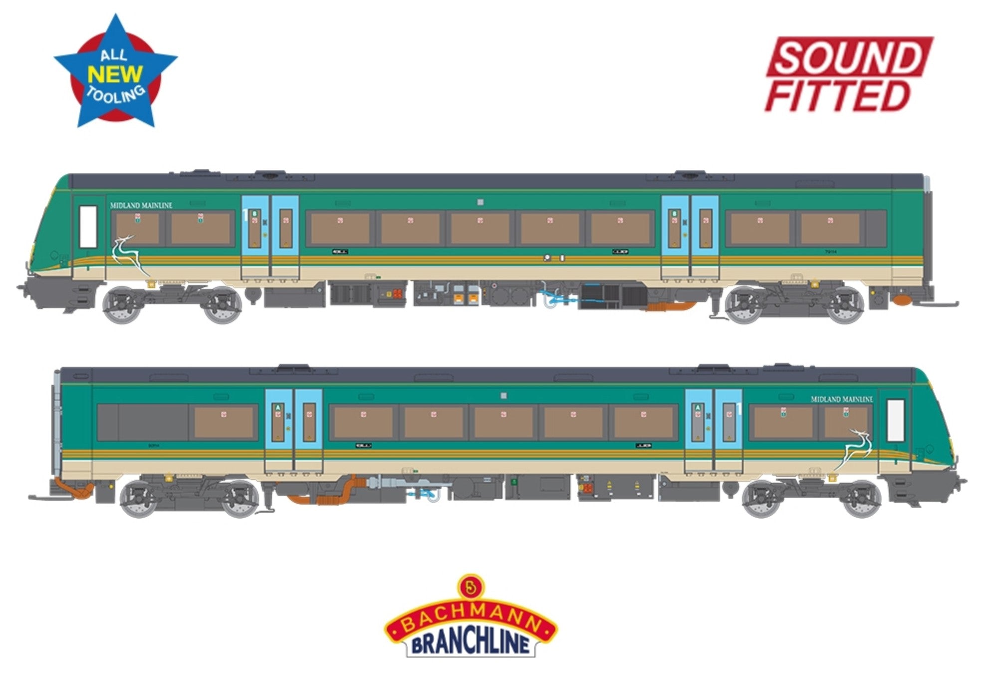 35-601SF - Class 170/1 2-Car DMU 170114 Midland Mainline SOUND FITTED