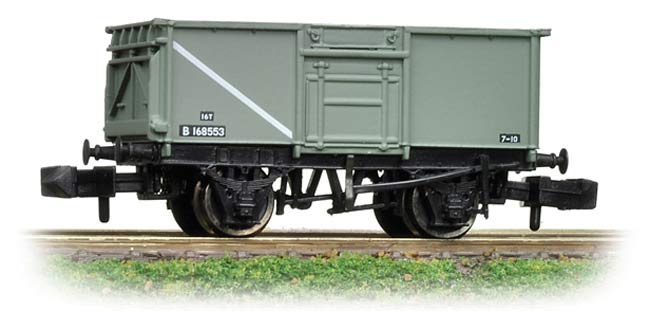 16 Ton Steel Mineral Wagon With Top Flap Doors BR Grey