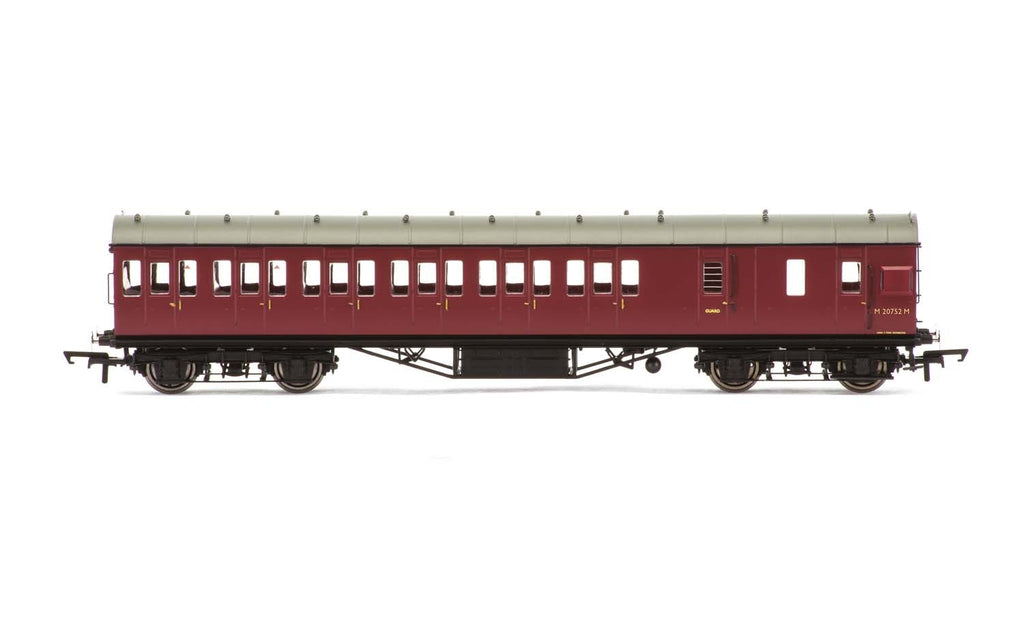 BR, 57' Stanier Non-Corridor Third Brake, M20752M