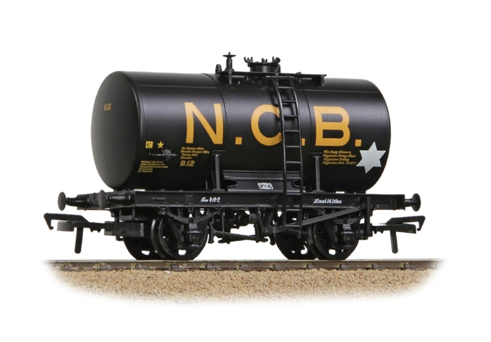 38-784 - 14T Anchor-Mounted Tank Wagon 'NCB' Black