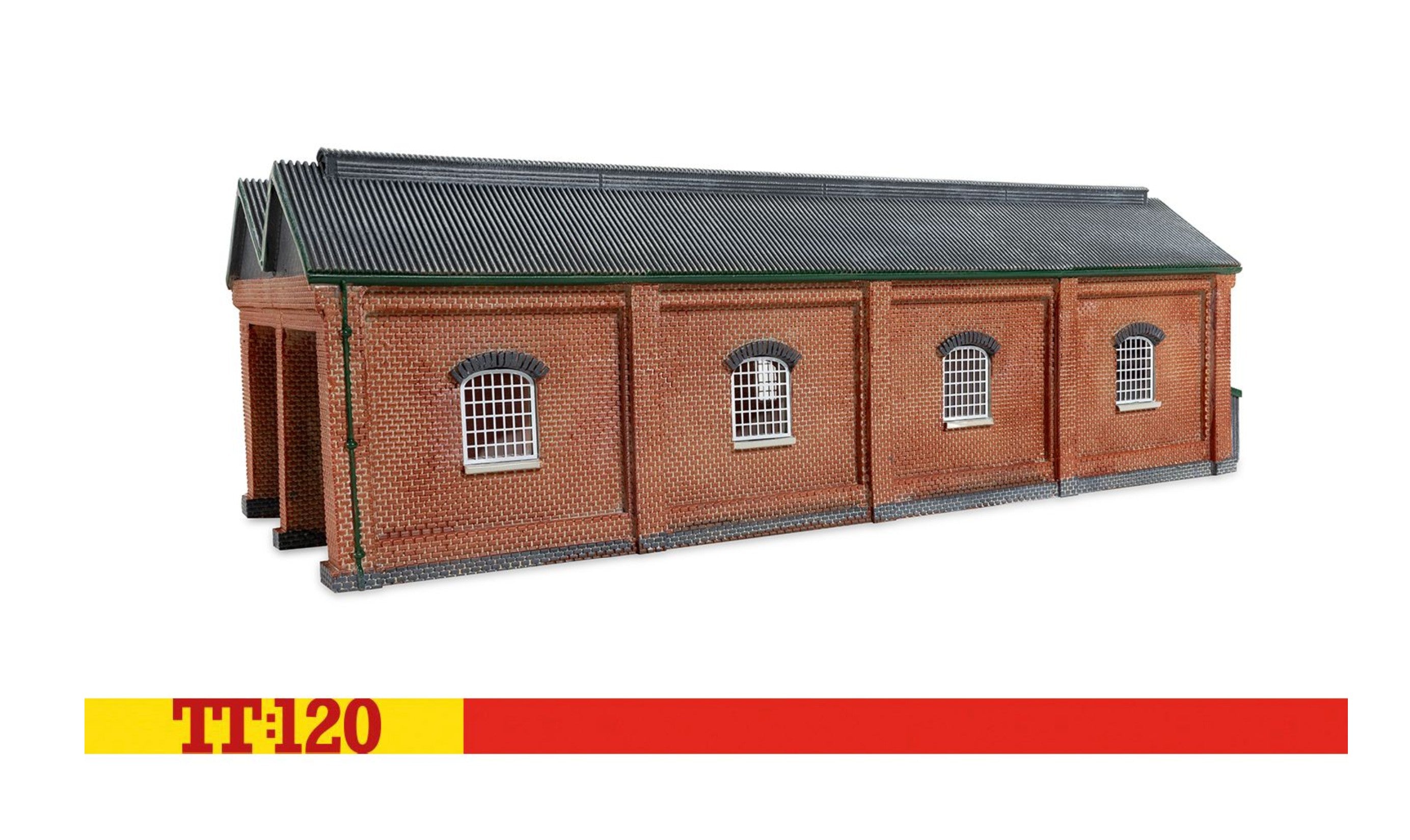 TT9019 Double Engine Shed - Red Brick Collection