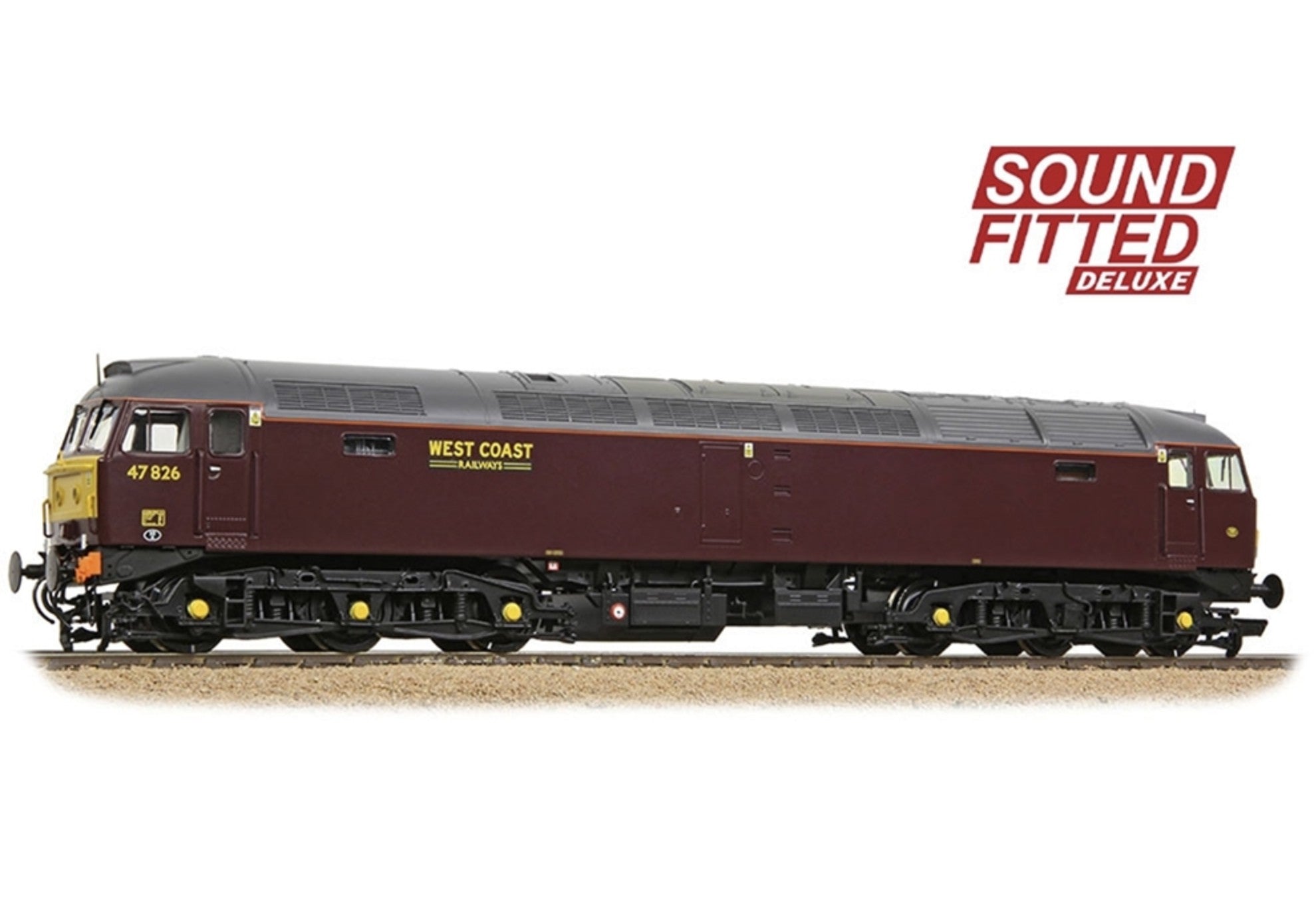 35-431SFX - Class 47/4 47826 WCRC Maroon Diesel Locomotive - DCC Sound Deluxe