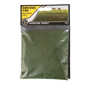 Static Grass 4mm - Dark Green