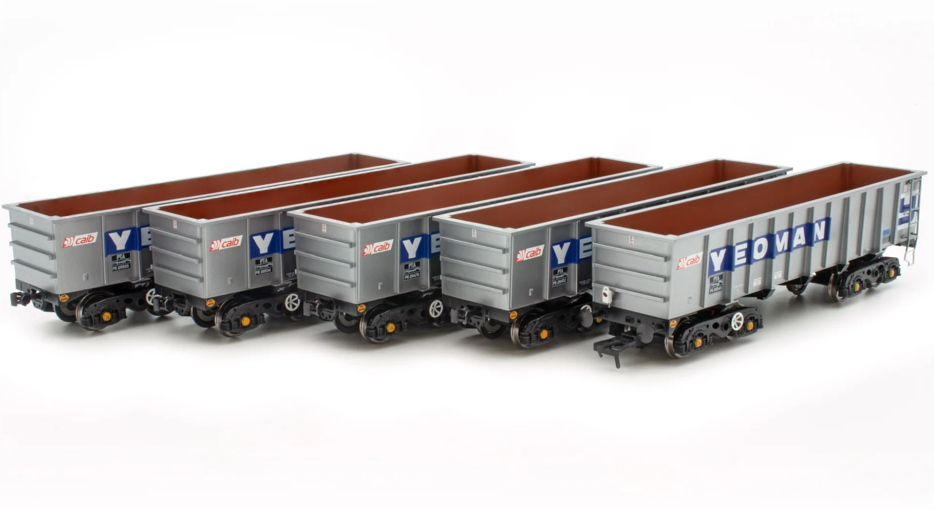 ACC2962 - Set of 5 PTA - Foster Yeoman Silver (CAIB) Wagons - Pack 1