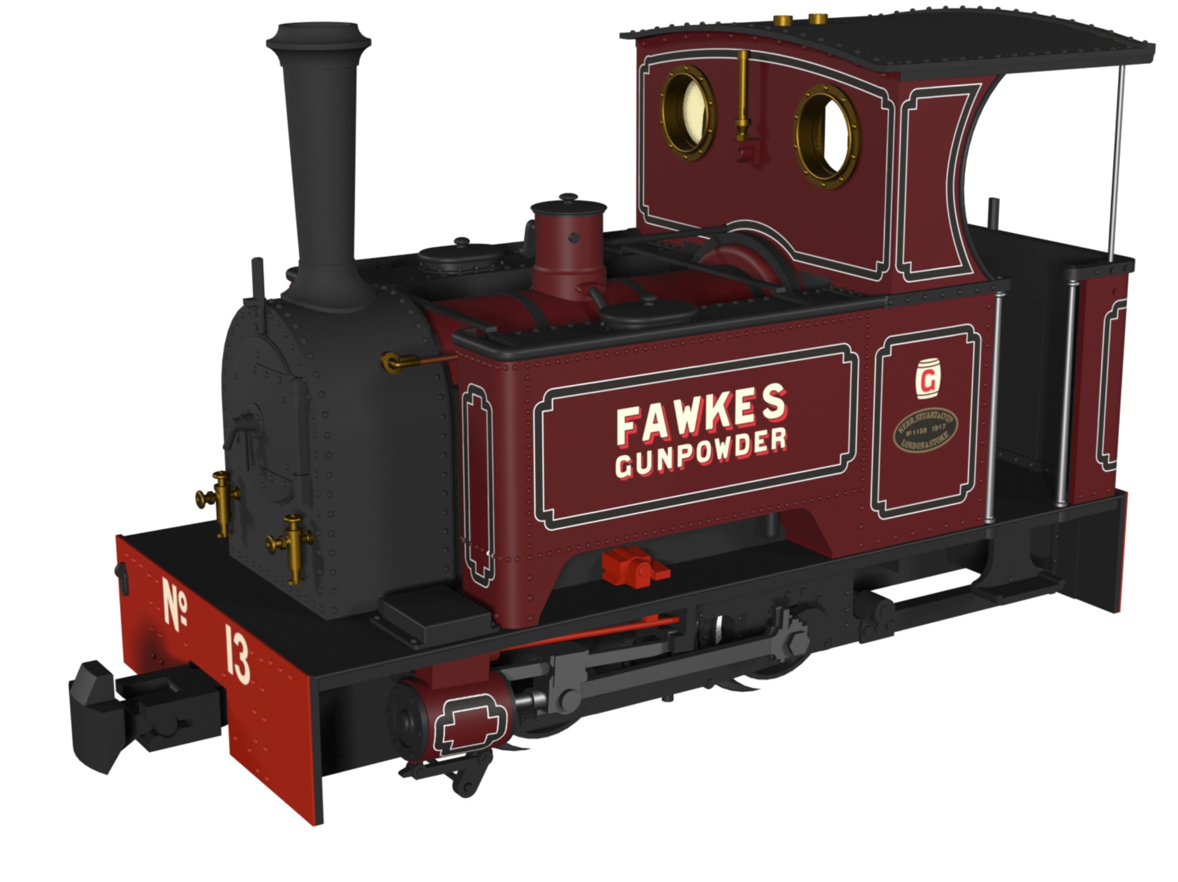 986206 - Kerr Stuart 'What If' Short Tank Sirdar - G. Fawkes Lined Maroon