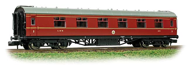 Stanier Vestibule First Corridor LMS Crimson Lake