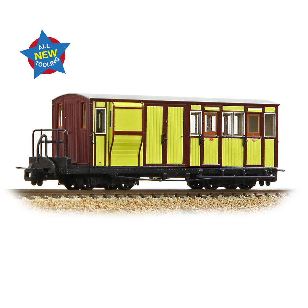 Ffestiniog Railway Brake Third No. 2 FR Yellow & Crims