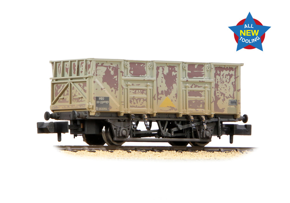 BR 24.5T Mineral Wagon BR Grey (TOPS) WEATHERED