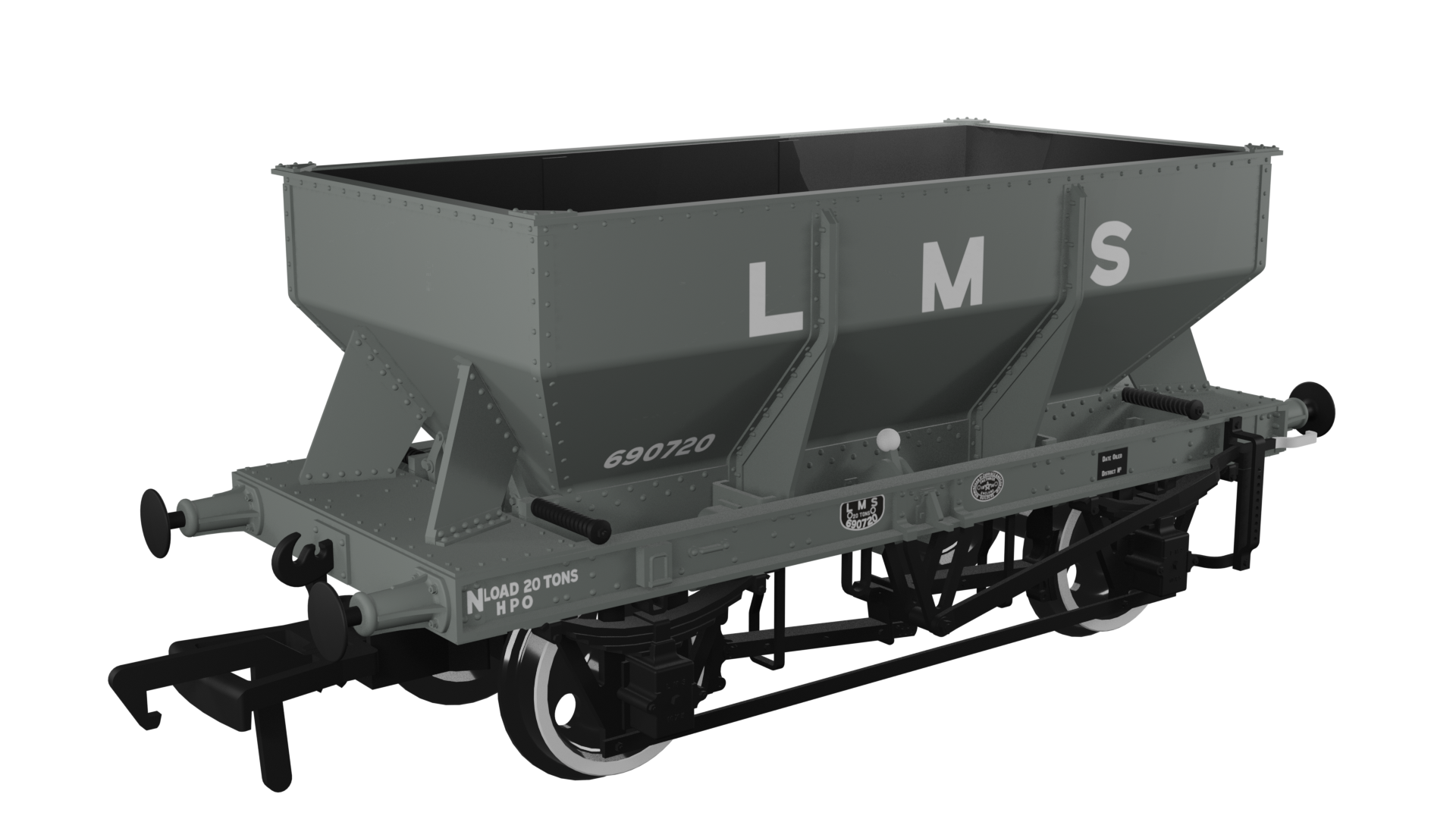 LMS Iron Ore Hopper - LMS (pre-36) No.690720