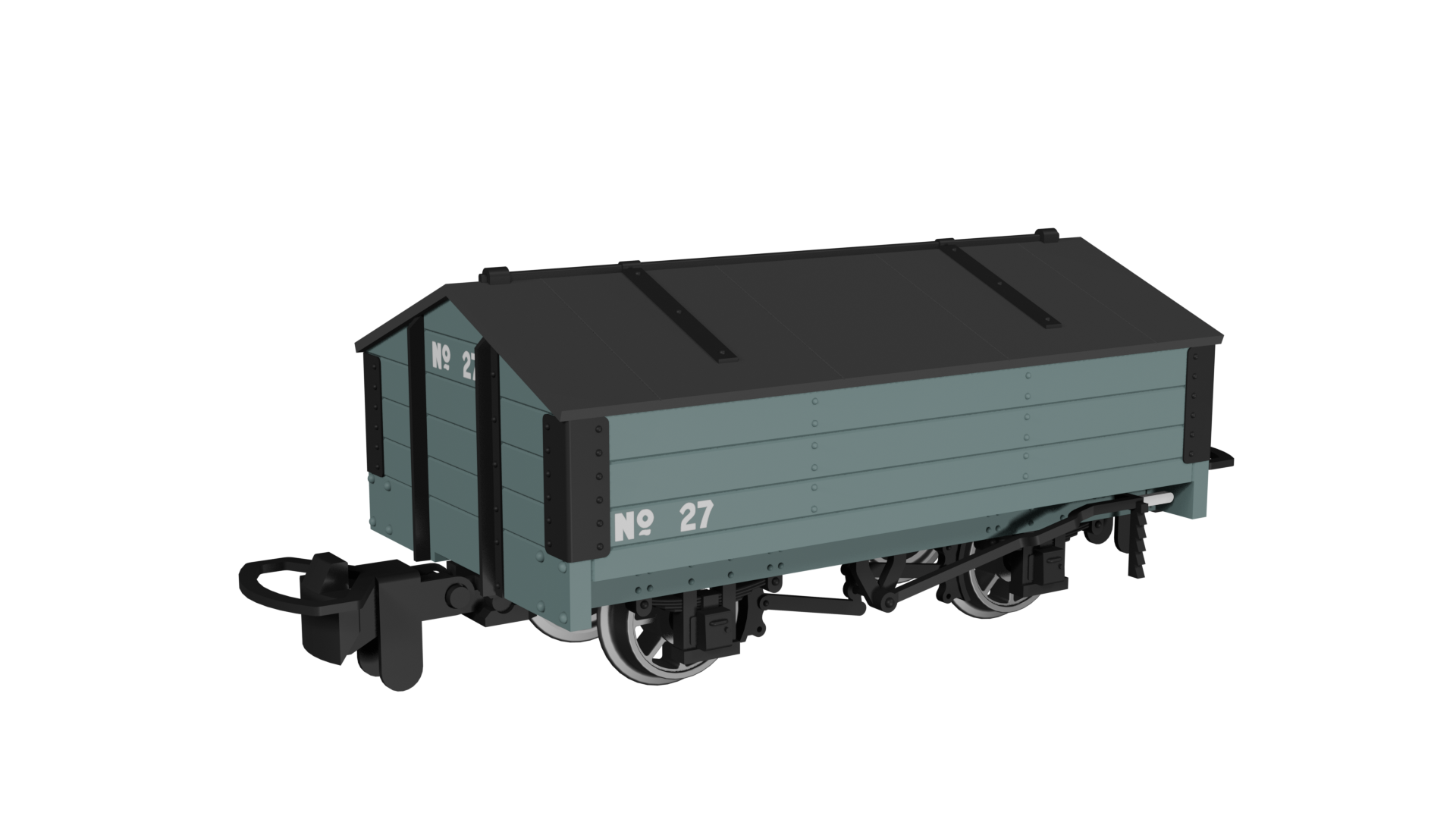 009 Peaked Roof Van -  Plain Grey No.27