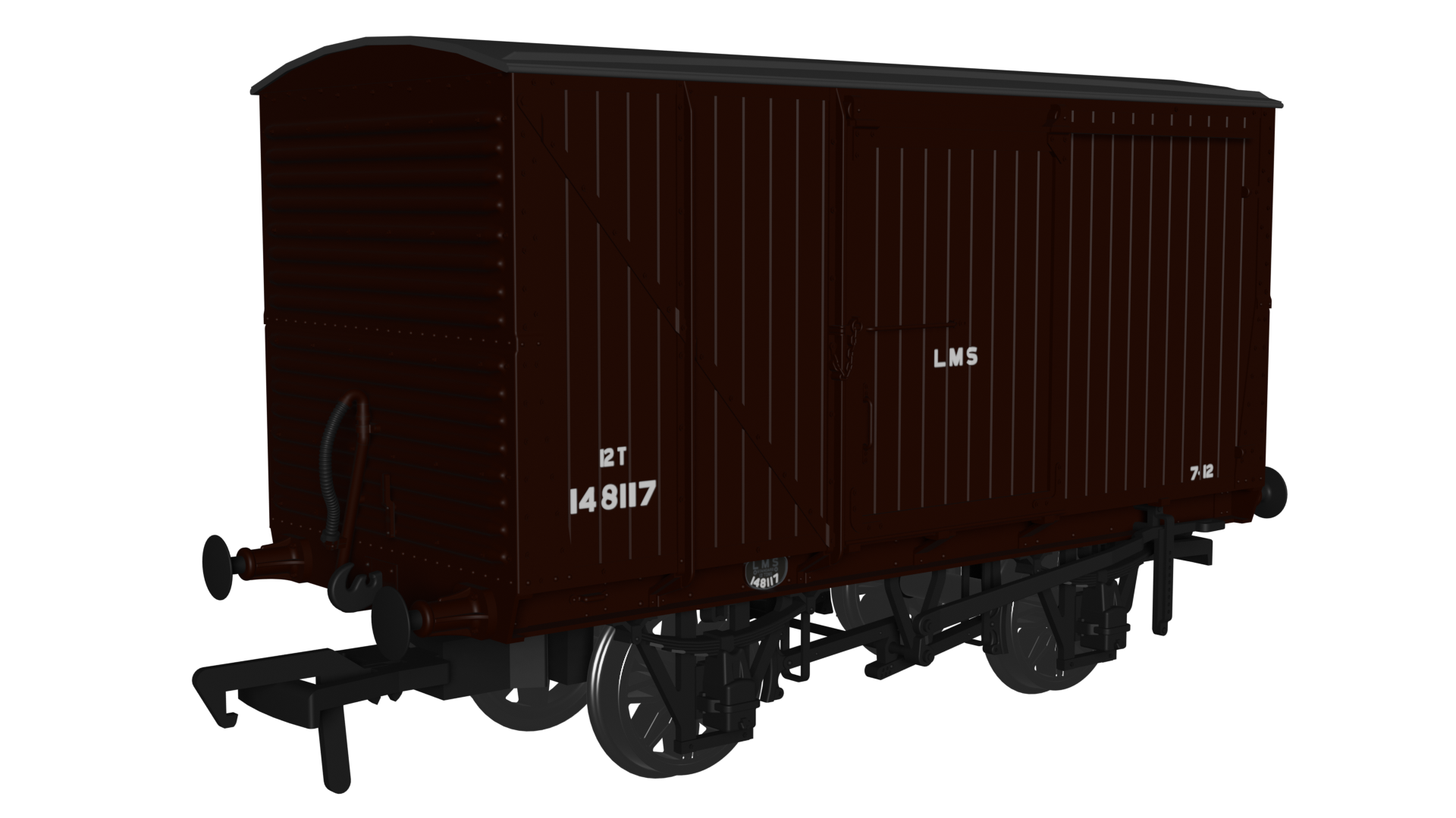 970006 - LMS D1663 Van - LMS (post-36) No.148117