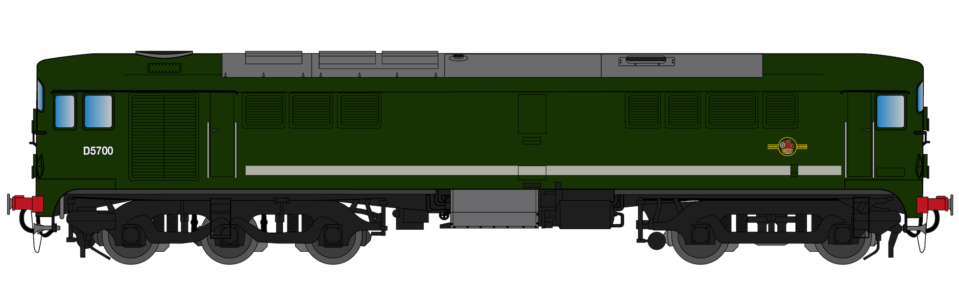 Class 28 D5700 BR Green