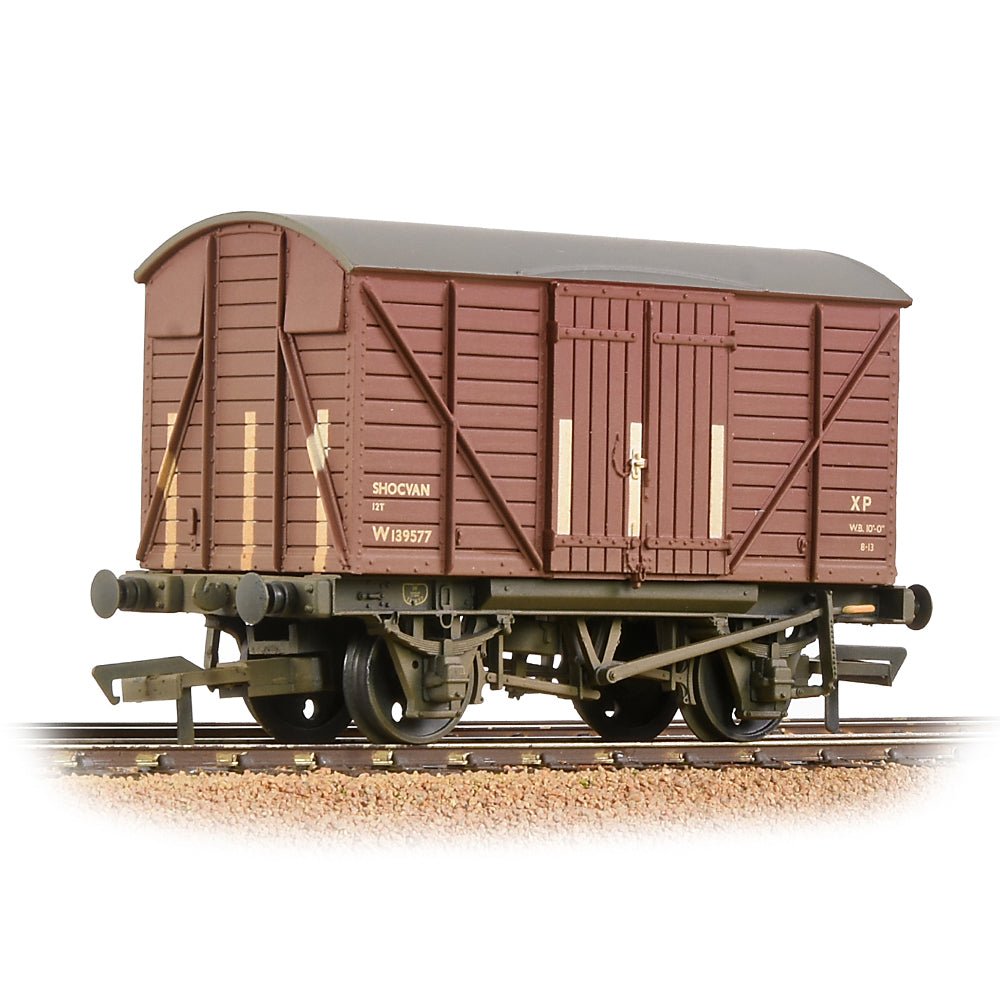 GWR 12T Shock Van Planked Ends BR Bauxite