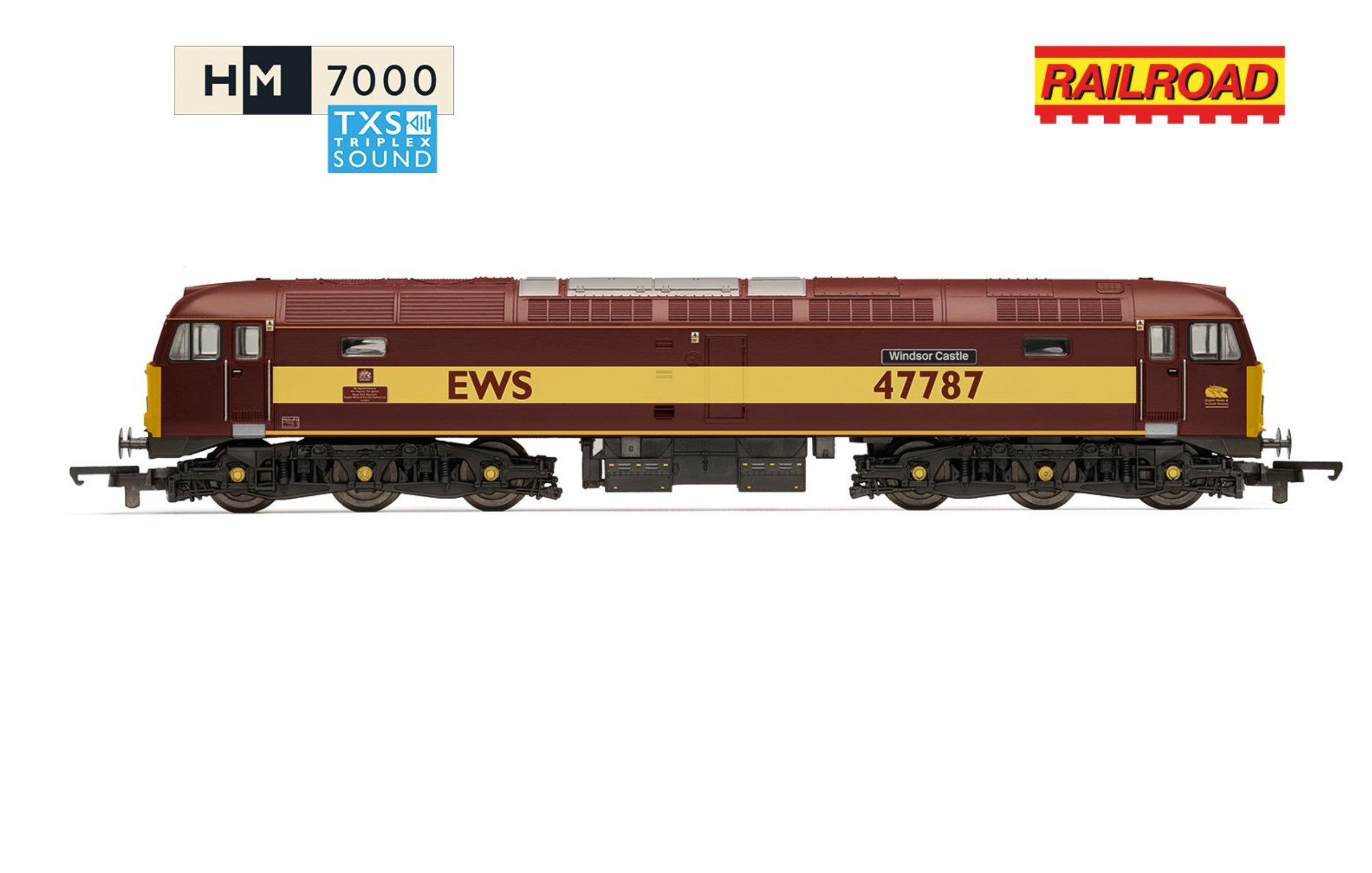 RailRoad EWS Class 47 Windsor Castle 47787 - Sound Fitted