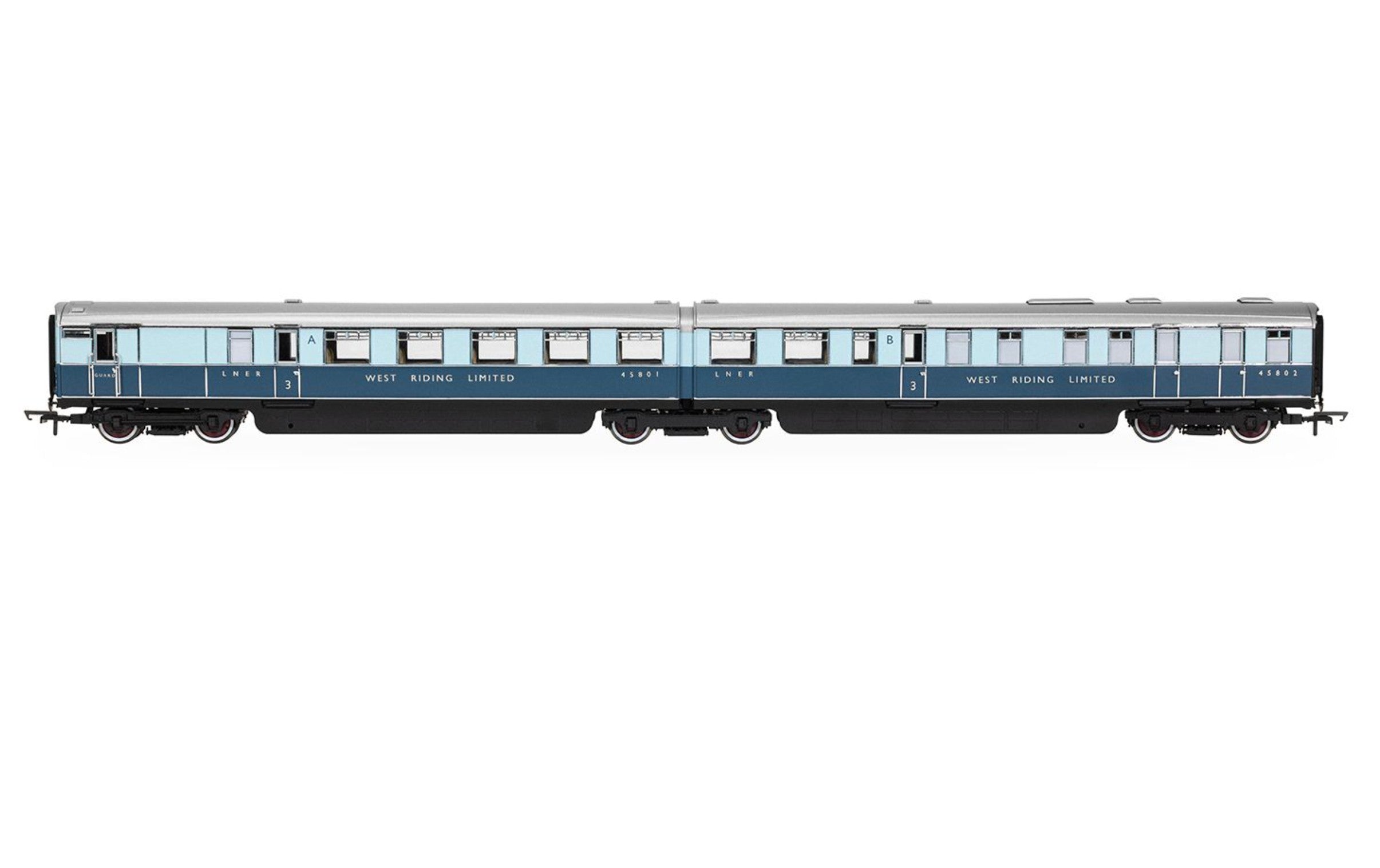 LNER West Riding Limited Brake Third & Kitchen Third Articulated Coach pack
