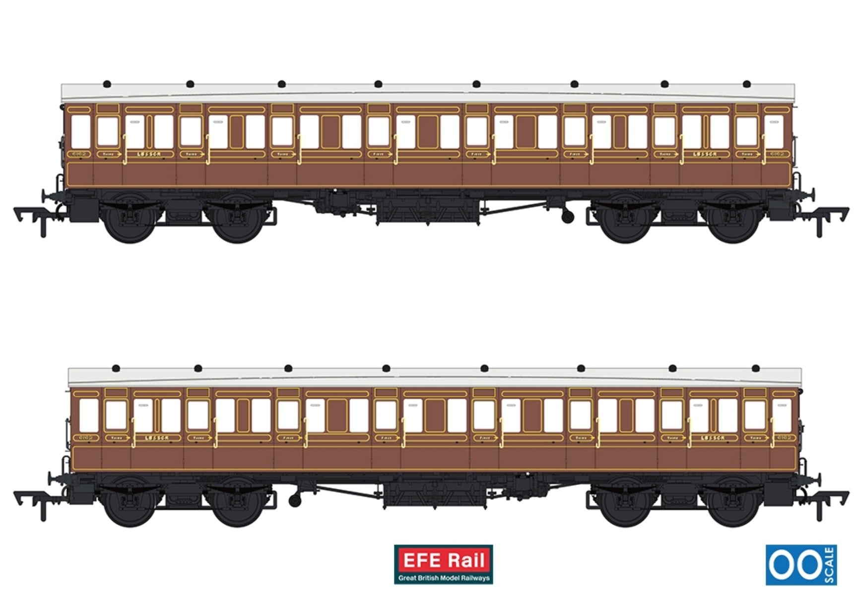 54ft non-Corridor Composite LBSCR Raw Umber