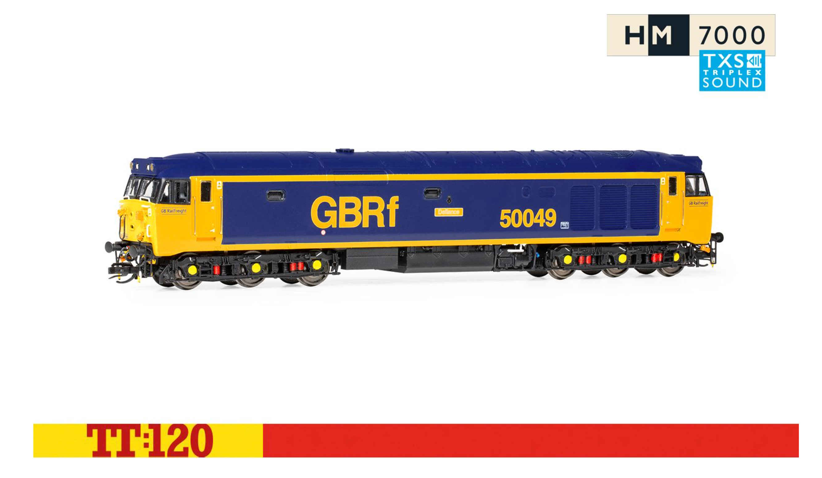 GBRf, Class 50, Co-Co, 50049 'Defiance' (Sound)